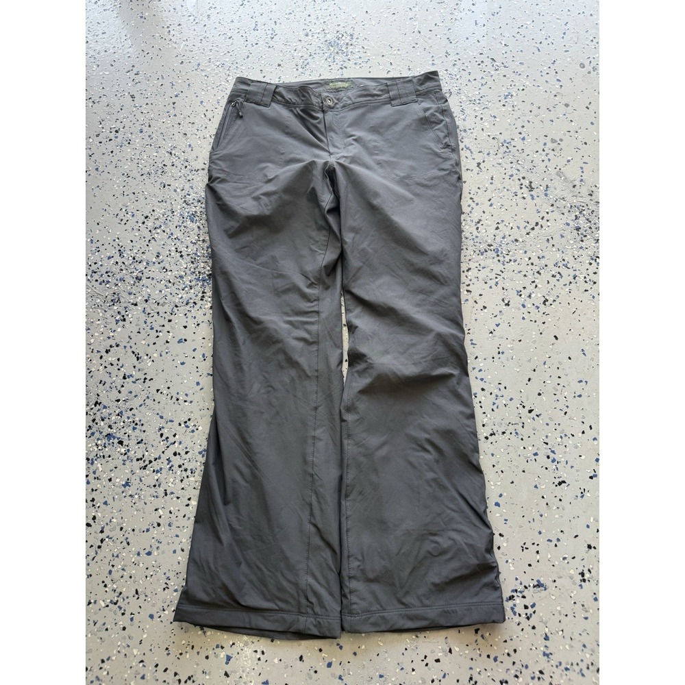 Eddie Bauer Pants Womens 12 Gray Fleece Lined Guide‎ Nylon Performance Hiking